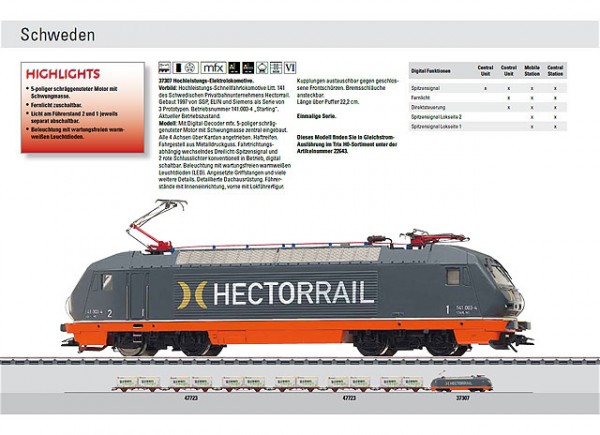 Märklin 37307 Hector Rail 141.003-4 Starling (Rek.pris: 239,95 €) Q3